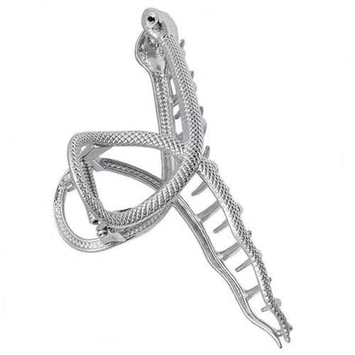 HAMPPLIES Große Haarklammer Metall Schlangenform Haarkralle für Dickes Haar Damen Langlebig Modisch Vielseitig für Alltag Arbeit Dating Geeignet von HAMPPLIES