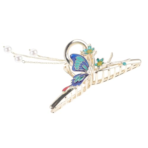 HAMPPLIES Große Haarklammer Metall Schmetterling mit Tassel Haarklammer für Frauen Mädchen Einzigartige Haarklemme Stark Haltbar Komfortabel für Dickes Haar Alltag Party Hochzeit von HAMPPLIES