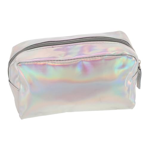 HAMPPLIES Große Transparente Kosmetiktasche TPU mit Farbigem Design Hoher Kapazität Stabiler Reißverschluss Vielseitige Reise kulturbeutel für Damen und Unterwegs von HAMPPLIES