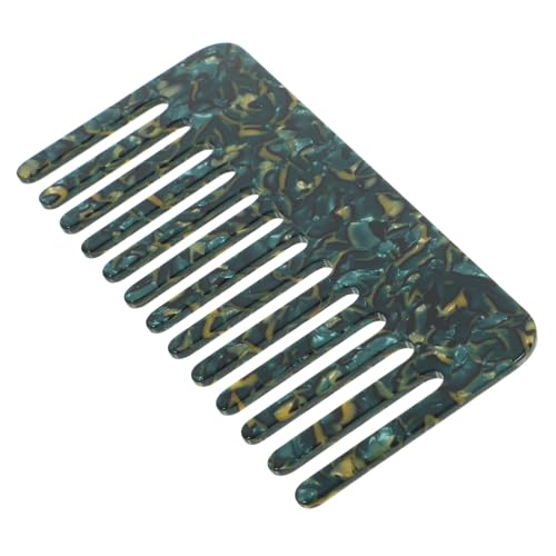 HAMPPLIES Großer Breitzinkiger Haarkamm aus Acetat für Damen und Herren Entwirrt Sanft Lockiges und Glattes Haar Leichter Handlicher Kamm für Kopfhautmassage und Vielseitigen Einsatz zu von HAMPPLIES