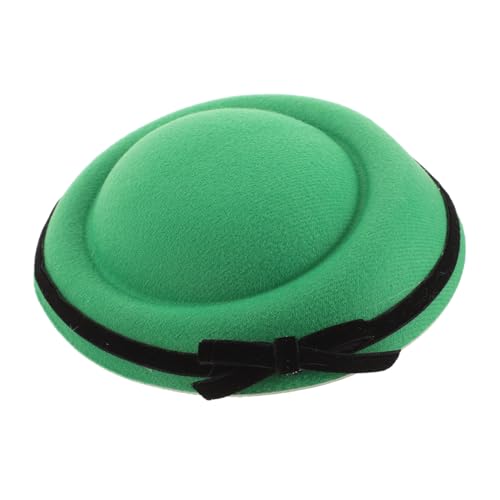 HAMPPLIES Grüner Mini Top Hat Haarklammer mit Samtschleife Dekorativer Haarschmuck für Mädchen Eleganter Haarclip für Schule und Festtage Stilvolles Accessoire für St Patrick S Day und von HAMPPLIES