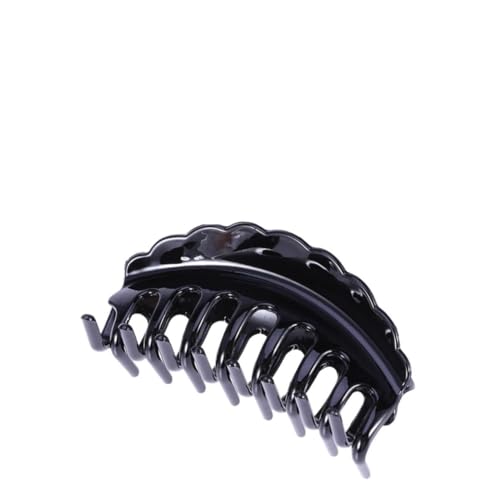 HAMPPLIES Haarklammer Für Frauen Und Mädchen Groß Schwarz Einfaches Design Haarstyling-tool Rutschfest Wasser Schützen von HAMPPLIES