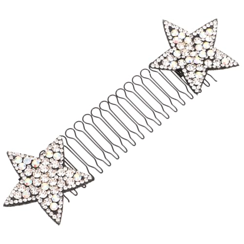 HAMPPLIES Haarklammer Haarfixierer mit Stern Unsichtbarer Haarhalter für Damen und Mädchen Elastischer Haarclip zum Einfachen Styling Glatte Oberfläche Bequeme Anwendung für Alltag und von HAMPPLIES