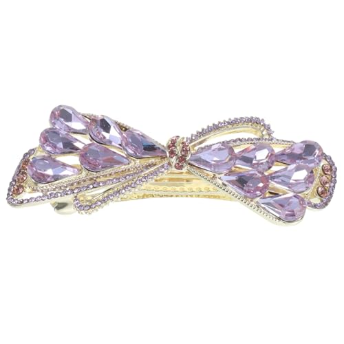 HAMPPLIES Haarklammer mit Strasssteinen Langlebige Metalllegierung Dekorativer Haarschmuck für Damen für Hochzeit Party Geburtstag Modischer Haar Accessoire für Frauen Fester Sitz von HAMPPLIES