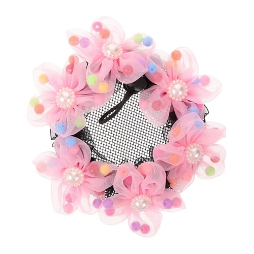 HAMPPLIES Haarnetz Dutt Ballett Haarknoten Netz für Mädchen Rosa Haarnetz Dutt Cover Vielseitiges Haarschmuck Zubehör Geeignet für Dünnes und Dickes Haar Cosplay und Aufführungen von HAMPPLIES