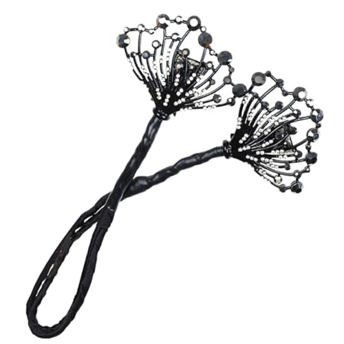 HAMPPLIES Haarschmuck Dutt Maker mit Funkelnden Strasssteinen Einfach zu Handhabender Schwarzer Haarknoten Former für Frauen und Mädchen Sicheres Halten für Frisuren im Alltag HAMPPLIES Haarschmuck Dutt Maker mit Funkelnden Strasssteinen Einfach zu Handhabender Schwarzer Haarknoten Former für Frauen und Mädchen Sicheres Halten für Frisuren im Alltag von HAMPPLIES