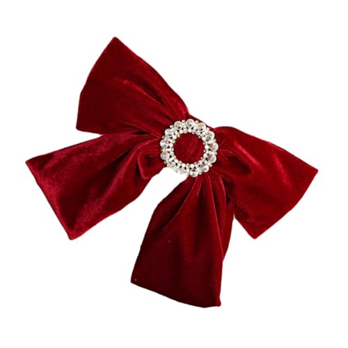 HAMPPLIES Haarspange Damen Samt Schleifen Haarklammer Langlebig Modisch für Alltag und Party Haarschmuck Rutschfest Stilvoller Haarschmuck für Frauen von HAMPPLIES