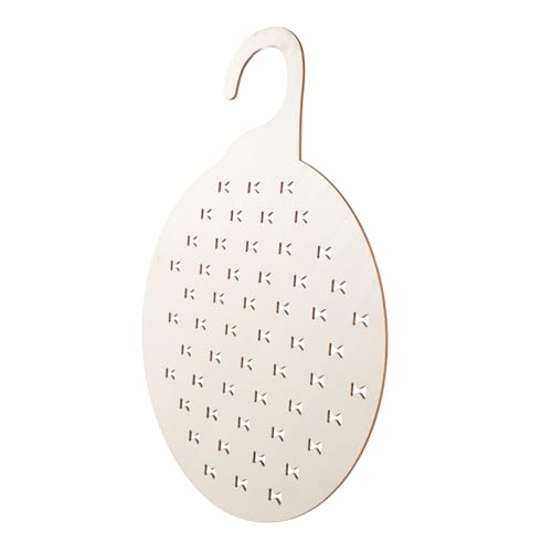 HAMPPLIES Hängender Holz Haarclip Organizer mit Großem Fassungsvermögen für Haarschmuck und Haarbänder Dekorativer Haarspangenhalter für Mädchen und Frauen Praktischer Aufbewahrungsständer von HAMPPLIES