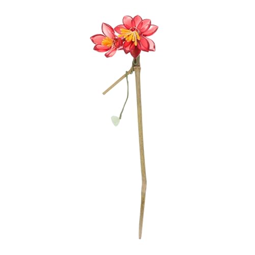 HAMPPLIES Holz Haarnadel Mit Roter Blume Handgefertigte Chinesische Haarnadel Traditionelles Haarstyling-accessoire Für Frauen Vintage-haarspange Mit Blumen HAMPPLIES Holz Haarnadel Mit Roter Blume Handgefertigte Chinesische Haarnadel Traditionelles Haarstyling-accessoire Für Frauen Vintage-haarspange Mit Blumen von HAMPPLIES