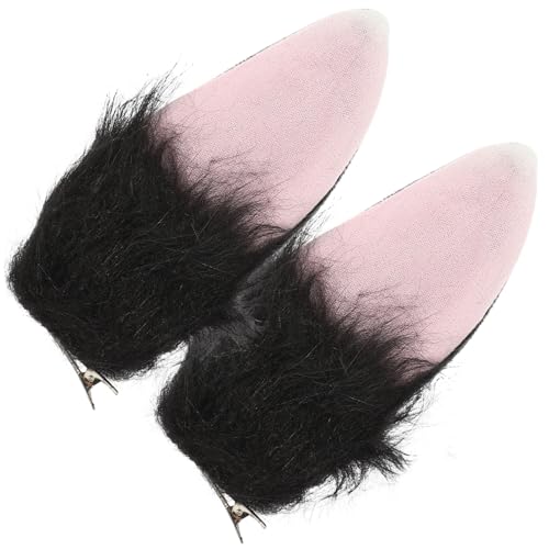 HAMPPLIES Hasenohren Haarspange Plüsch Cosplay Ohren Haarclip Kostüm Requisite Party Zubehör für Karneval Halloween Fasching von HAMPPLIES