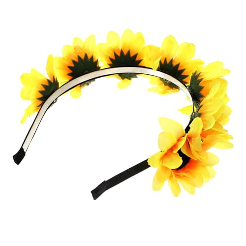 HAMPPLIES Hawaiian Blumen Haarkranz Haarschmuck Blumenkranz Haarreif für Frauen Party Festival Fotografie Zubehör von HAMPPLIES