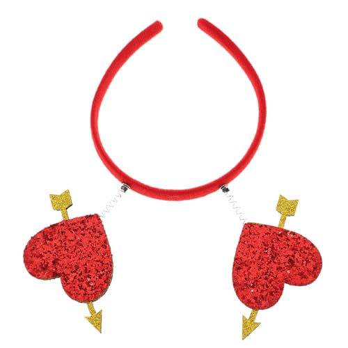 HAMPPLIES Herz-stirnband Mit Glitzer-spitze Und Herz-motiv Für Damen Valentinstag-accessoire Party-kopfbedeckung Hochzeitsdeko Liebe-thema Haarschmuck HAMPPLIES Herz-stirnband Mit Glitzer-spitze Und Herz-motiv Für Damen Valentinstag-accessoire Party-kopfbedeckung Hochzeitsdeko Liebe-thema Haarschmuck von HAMPPLIES