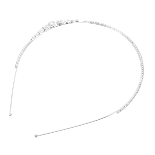 HAMPPLIES Hochzeitsaccessoire mit Funkelnden Strasssteinen Dünnem Rand und Schimmerndem Silber für und Mädchen für Braut Blumenkinder und Festliche Anlässe von HAMPPLIES