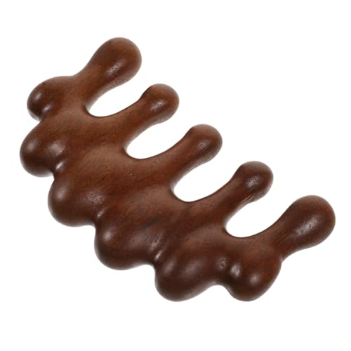 HAMPPLIES Holzkamm Breitzahnig mit Massagefunktion Entspannende Kopfmassage Stressreduzierend Langlebig Verarbeitet Ergonomisch für Männer und Frauen Geeignet von HAMPPLIES