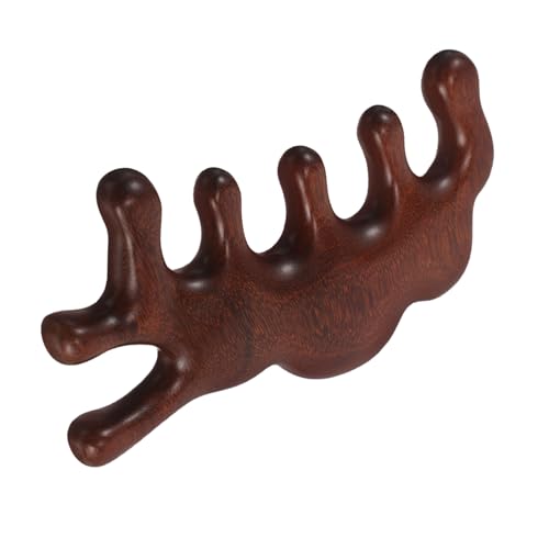 HAMPPLIES Holzkamm für Männer Kopfhaut Massagekamm aus Sandelholz mit Breiten Glatten Zähnen Ergonomisch Antistatisch Multifunktional für Haar und Bartpflege Leicht und Tragbar für Tägliche von HAMPPLIES