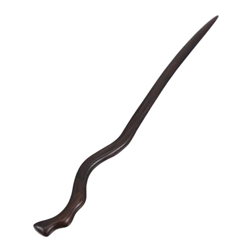 HAMPPLIES Klassischer Schwarzer Haarschmuck Chinesischer Vintage Haarstab Eleganter Haarschmuck für Frauen Handpoliert Antiker Stil Geschenkidee für Braut und Alltag von HAMPPLIES