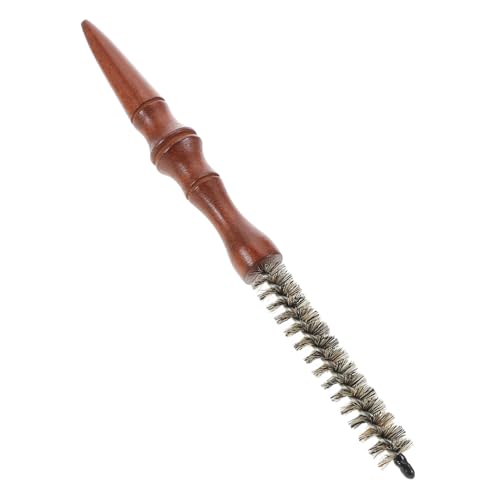 HAMPPLIES Kleine Rundbürste Aus Holz Für Kurzes Haar Rollbürste Mit Wildschweinborsten Tragbare Haarbürste Für Lockiges Haar Hitzebeständig Für Männer Und Frauen Styling Tool Für von HAMPPLIES