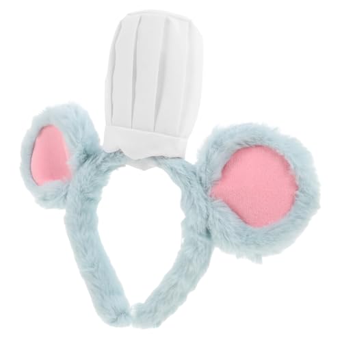 HAMPPLIES Köstlicher Kochmaus Ohren Haarreifen mit Weichem Bequemem Stirnband für Erwachsene für Halloween Kostümparty Cosplay und Tägliche Partys Charmantes Accessoire für Festliche Anlässe von HAMPPLIES