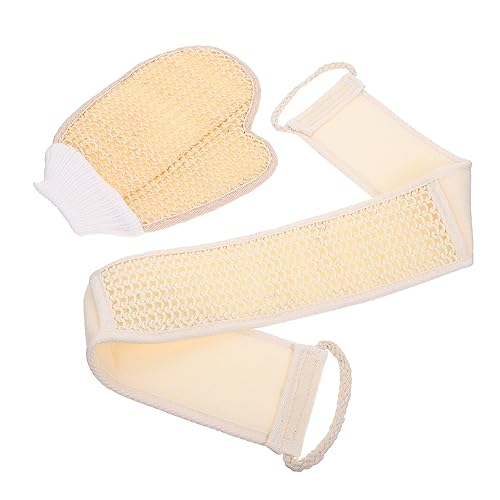 HAMPPLIES Komfortables Badetuch Peeling handschuh und Rücken peeling streifen Langlebig Vielseitig für Körperreinigung von Rücken Armen Beinen und Brust Geeignet von HAMPPLIES