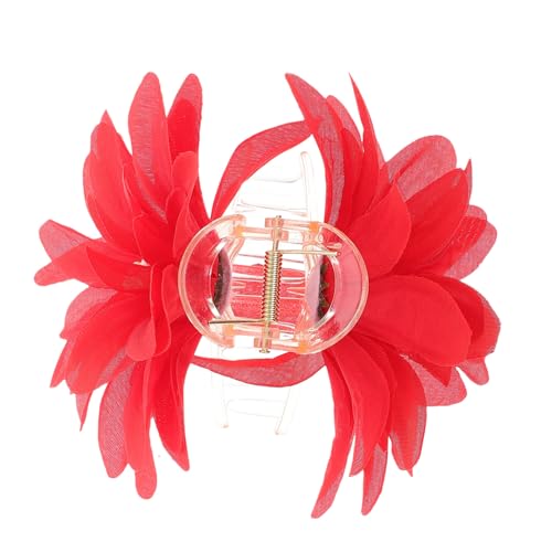 HAMPPLIES Künstliche Blumen Haarklammer für Damen Robuste Ergonomische Haarspange mit Starkem für Dickes Haar Strandurlaub und Alltag in Rot HAMPPLIES Künstliche Blumen Haarklammer für Damen Robuste Ergonomische Haarspange mit Starkem für Dickes Haar Strandurlaub und Alltag in Rot von HAMPPLIES