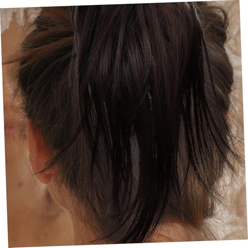 HAMPPLIES Künstliche Clip Dutt Perücke für Frauen Synthetisches Haar in Natürlichem Look Ponytail Haarverlängerung Vielseitig Stylbar für Teen und Damen von HAMPPLIES