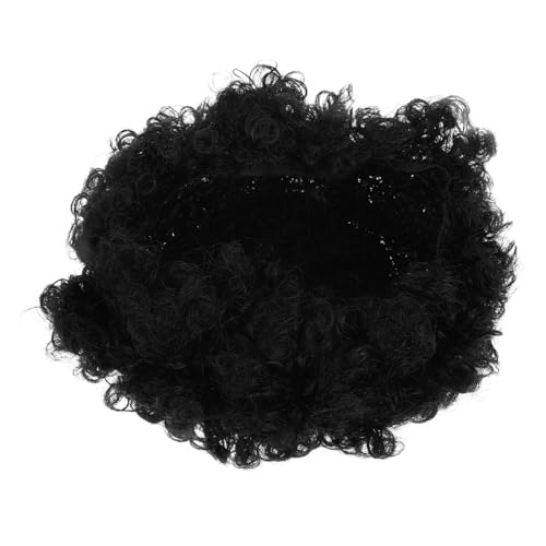HAMPPLIES Kurz Lockige Afro Perücke Unisex Synthetisch Sicherer Stylische Afrolocken Für Damen Herren Party Cosplay Events von HAMPPLIES
