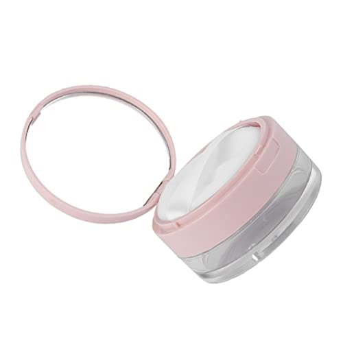 HAMPPLIES Leerer Lose Puderbehälter mit Spiegel Kompakt Leicht Langlebige Makeup Powder Box für Damen Reise Büro Alltag Integrierter Puderquaste Vielseitig Einsetzbar Praktische Kosmetik von HAMPPLIES
