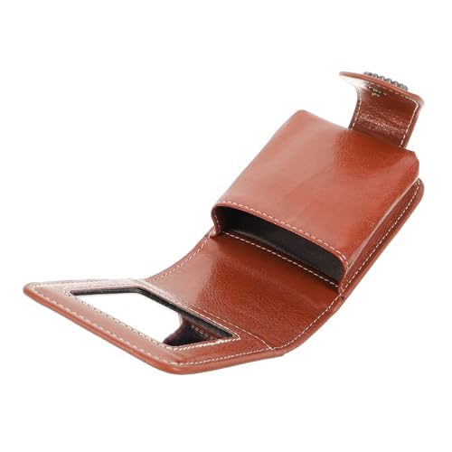 HAMPPLIES Lipstick Tasche mit Integriertem Spiegel Kompakte Mini Lippenstift Hülle für Damen Tragbare Kosmetiktasche für Reisen und Alltag Leicht und Langlebig Passend für Handtasche und von HAMPPLIES