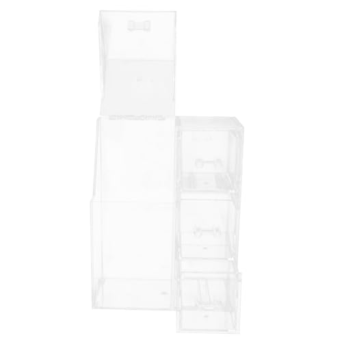 HAMPPLIES Make Up Pinsel Organizer aus Acryl Transparenter Kosmetik Aufbewahrungsbehälter mit Staubschutz Vielseitiger Stifthalter und Makeup Brush Holder für Büro und Schminktisch von HAMPPLIES