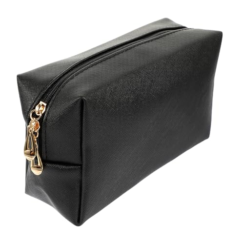 HAMPPLIES Makeup Organizer Tasche aus Pu Leder Kleine Leichte Kosmetiktasche mit Geräumigem Innenraum Vielseitig für Reisen Business Camping und Alltag Strapazierfähig und Einfach zu von HAMPPLIES