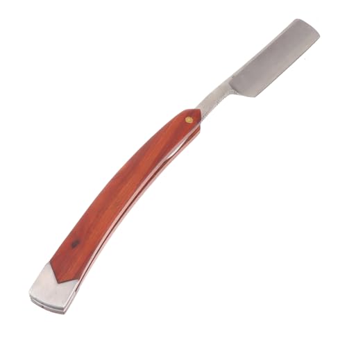 HAMPPLIES Rasiermesser Aus Edelstahl Mit Faltbarem Holzgriff Für Manuelles Bart Rasieren Leicht Und Platzsparend Für Friseursalons Und Heimgebrauch von HAMPPLIES