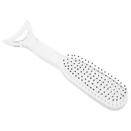 HAMPPLIES Mermaid Detangling Hair Brush Guasha Comb Transparent Crystal Color Static Tail Comb Scalp Massage Tool For Wet Dry Hair Adults Women Men von HAMPPLIES