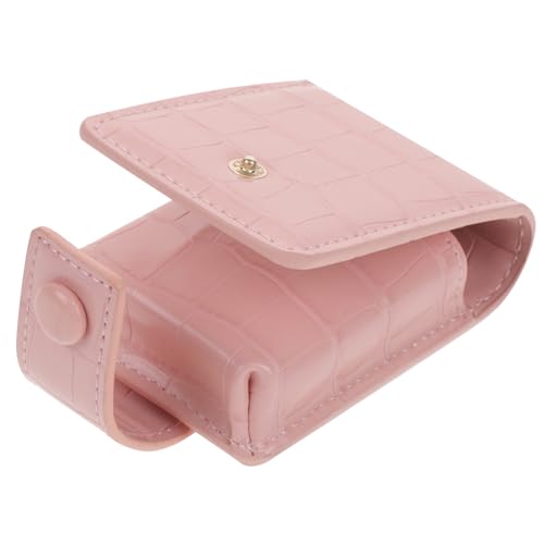 HAMPPLIES Mini Kosmetiktasche mit Spiegel Lippenstift Etui aus Langlebigem Material Kompakte Makeup Tasche für Handtasche Praktisch und Leicht zu Reinigen für Frauen und Mädchen von HAMPPLIES