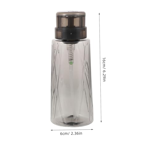 HAMPPLIES Nachfüllbare Nagellackentferner Flasche Transparent und Schwarz Pumpspender mit Press down funktion für Präzise Dosierung Leichte Reisegröße für Nagelpflege und Make up Entferner von HAMPPLIES