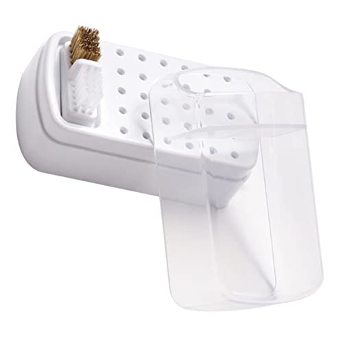 HAMPPLIES Nagelbohrer Aufbewahrungsbox mit Slots Tragbarer Organizer für Nagelkunst und Polierköpfe Stabil und Langlebig für Nagelstudios und Zuhause von HAMPPLIES