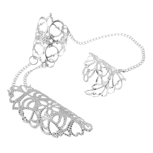 HAMPPLIES Offener Fingerring Damen Kettendesign Metall Robust Verstellbar Leicht Retro Schmuck für Teen Valentinstag Weihnachten HAMPPLIES Offener Fingerring Damen Kettendesign Metall Robust Verstellbar Leicht Retro Schmuck für Teen Valentinstag Weihnachten von HAMPPLIES