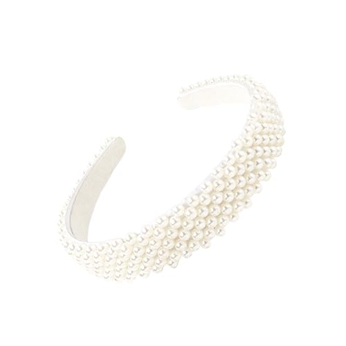 HAMPPLIES Perlen Haarreif für Damen Breiter Cord Haarschmuck Rutschfest und Handgefertigt für Täglichen Gebrauch und Besondere Anlässe Wie Partys oder Verlobungen HAMPPLIES Perlen Haarreif für Damen Breiter Cord Haarschmuck Rutschfest und Handgefertigt für Täglichen Gebrauch und Besondere Anlässe Wie Partys oder Verlobungen von HAMPPLIES