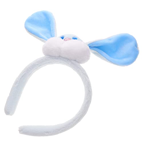 HAMPPLIES Plüsch Häschen Stirnband Mit Hasenohren Für Mädchen Cartoon Kaninchen Haarreif Leichtes Und Angenehmes Kostümzubehör Für Partys Und Cosplay Himmelblau von HAMPPLIES