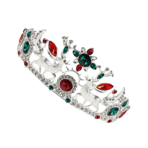 HAMPPLIES Rhinestone Braut Haarreif Reh Geweih Kopfschmuck Weihnachtskrone Silber Legierung Schneeflocken Tiara Festliche Hochzeit Party Accessoire Damen HAMPPLIES Rhinestone Braut Haarreif Reh Geweih Kopfschmuck Weihnachtskrone Silber Legierung Schneeflocken Tiara Festliche Hochzeit Party Accessoire Damen von HAMPPLIES