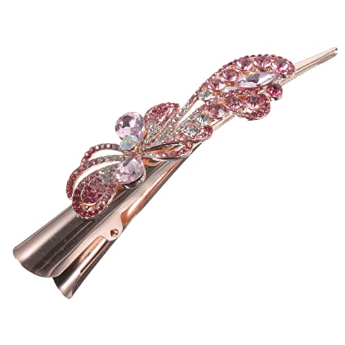 HAMPPLIES Rhinestone Haarklammer für Damen Eleganter Retro Haarclip mit Strasssteinen für Friseure und Heimgebrauch Rutschfest und Schonend für Haar Kompaktes Design Rot HAMPPLIES Rhinestone Haarklammer für Damen Eleganter Retro Haarclip mit Strasssteinen für Friseure und Heimgebrauch Rutschfest und Schonend für Haar Kompaktes Design Rot von HAMPPLIES