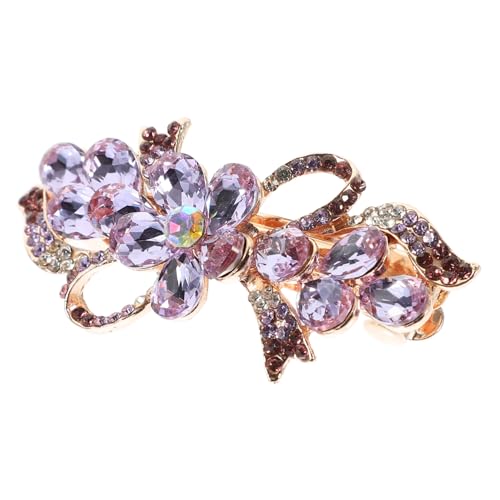 HAMPPLIES Rhinestone Haarklammer mit Federmechanismus Metallener Haarschmuck für Damen Funkelnde Haarspange mit Kristallsteinen Styling Accessoire für Formelle Anlässe Vintage Design HAMPPLIES Rhinestone Haarklammer mit Federmechanismus Metallener Haarschmuck für Damen Funkelnde Haarspange mit Kristallsteinen Styling Accessoire für Formelle Anlässe Vintage Design von HAMPPLIES