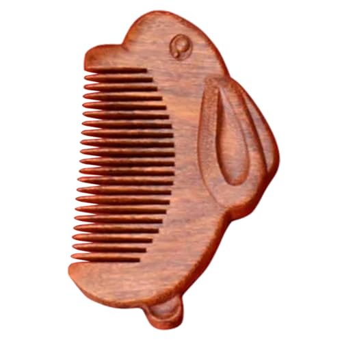 HAMPPLIES Sandelholz Holzkamm mit Massagefunktion Handlicher Pocket Comb für Nasses und Trockenes Haar Antistatisch Entwirrend Geeignet für Damen Herren und Leicht und Hautfreundlich von HAMPPLIES