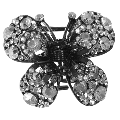 HAMPPLIES Schmetterlings Haarklammer mit Strass Mittelgroßer Vintage Haarclip für Frauen und Mädchen Starker Griff für Dickes Feines und Langes Haar Retro Haaraccessoire HAMPPLIES Schmetterlings Haarklammer mit Strass Mittelgroßer Vintage Haarclip für Frauen und Mädchen Starker Griff für Dickes Feines und Langes Haar Retro Haaraccessoire von HAMPPLIES