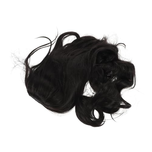 HAMPPLIES Schwarze Lange Lockige Perücke Hitzebeständig Natürlich Wirkend mit Mittelscheitel Synthetische Wellenperücke für Damen für Cosplay Halloween und Alltag HAMPPLIES Schwarze Lange Lockige Perücke Hitzebeständig Natürlich Wirkend mit Mittelscheitel Synthetische Wellenperücke für Damen für Cosplay Halloween und Alltag von HAMPPLIES