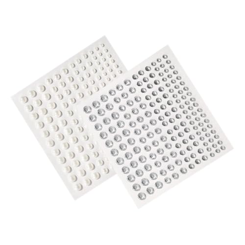 HAMPPLIES Self adhesive Flat Back Perlen Strasssteinsticker Hautfreundliche DIY Gesichtsschmuck Aufkleber für Make up und Körperdekoration von HAMPPLIES