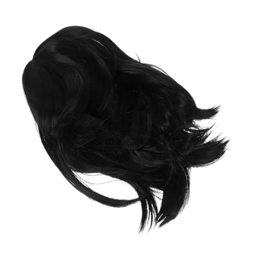 HAMPPLIES Short Bob Wig mit Schwarze Gerade Perücke Natürlicher Look für Halloween Kostüm Party Cosplay Zubehör für Frauen und Männer Bequeme Langlebiges Synthetikhaar von HAMPPLIES