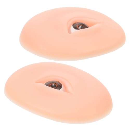 HAMPPLIES Silikon Make Up Übungshaut Augenbrauen Trainingsmodell Realistische Fake Eye Makeup Skin Wiederverwendbares Practice Tool für Make Up Anfänger und Eyeliner Techniken von HAMPPLIES