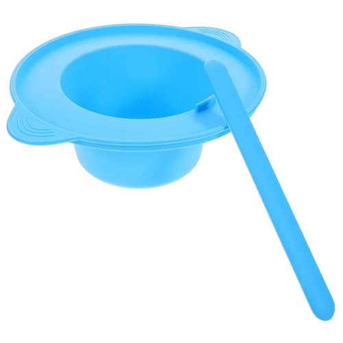 HAMPPLIES Silikon Mischschale Set mit Rührstab Hitzebeständig Wiederverwendbar für DIY Gesichtsmaske Zuhause und Beauty Salon Kleiner Silikonrührlöffel von HAMPPLIES