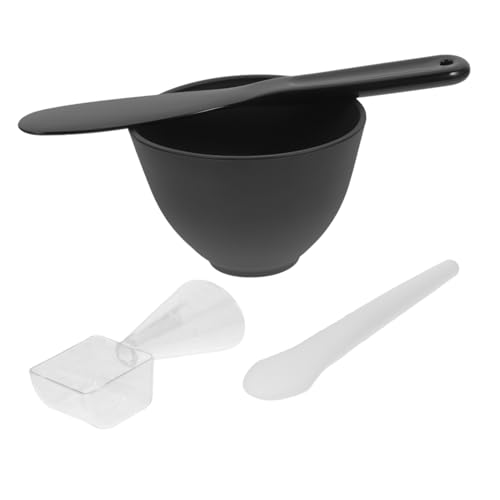 HAMPPLIES Silikon Mischschale Teilig mit und Messlöffel Wiederverwendbar Langlebig Einfach Anzuwenden für DIY Gesichtsmaske und Professionelle Hautpflege von HAMPPLIES