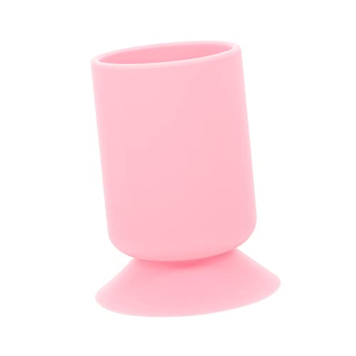 HAMPPLIES Silikon Stifthalter mit Saugnapf Rutschfester Pinsel und Makeup Organizer Stabiler Kosmetik und Schreibgerätehalter Multifunktional für Büro und Zuhause von HAMPPLIES